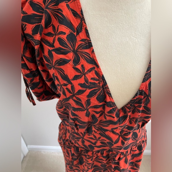 NWOT Ava & Viv V-Neck Midi Dress Size 1X - Picture 3 of 8